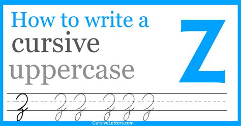 how to spell z in cursive